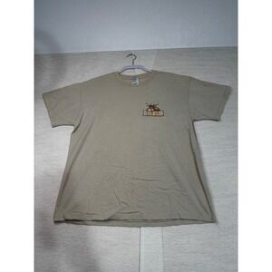 Buck Wear Mens If Deer Could Hunt Graphic T-Shirt Tan Delta Magnum‎ Weight Large